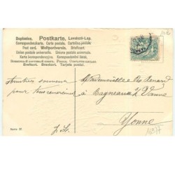n°16977 - Carte Gaufrée - Joyeux Noël - Ange allumant les bougies d'un sapin