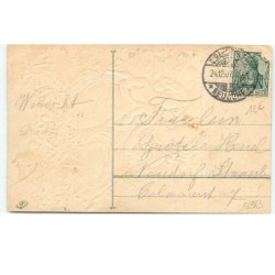n°16983 - Carte Gaufrée - Fröhliche Weihnachten - Anges priant
