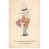 Illustrateur - Pauli Ebner - MM Vienne 1137 - Enfant avec un bouquet de Fleurs