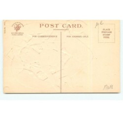 n°17018 - Carte Gaufrée - Clapsaddle - With Love and Devotion - Jeune fille sortant d'un coeur