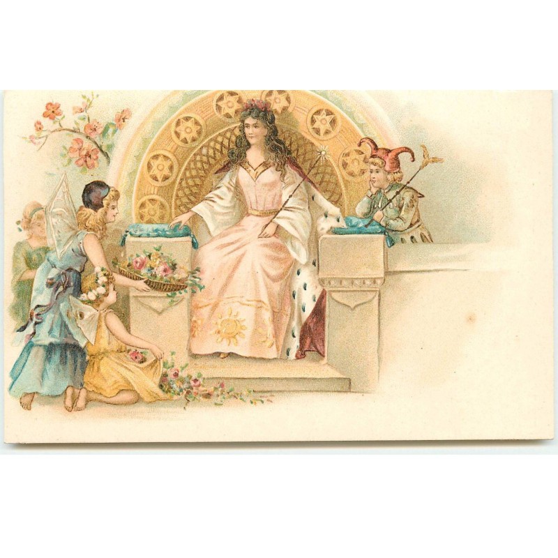 n°17046 - Sylphides s'agenouillant devant une reine