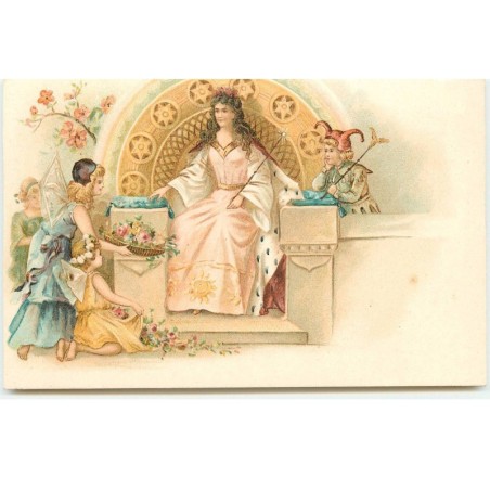 n°17046 - Sylphides s'agenouillant devant une reine