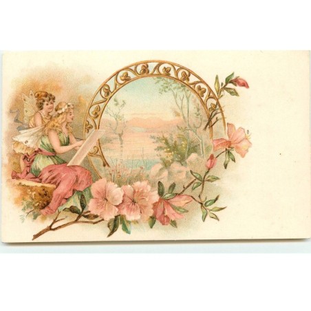 n°17047 - Sylphide peignant un paysage