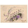 n°17061 - Carte Celluloïd - Prénom Louise