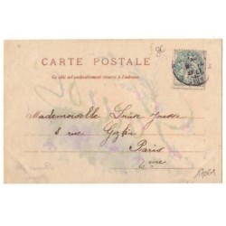 n°17061 - Carte Celluloïd - Prénom Louise