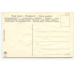 n°17075 - Carte Gaufrée - Joyeuses Pâques - Garçon offrant un oeuf à une fillette