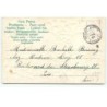 n°17091 - Carte Gaufrée - Heureuse Année - Bonhomme de neige avec une couronne de fleurs
