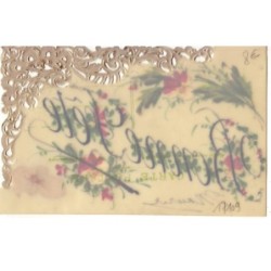 n°17109 - Carte Celluloïd - Bonne Fête - Fleurs pensées