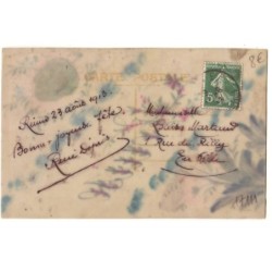 n°17111 - Carte Celluloïd - Prénom Louise - Marguerite