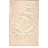 n°17115 - Carte Gaufrée dorée - Jeune femme