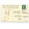 n°17130 - Carte Gaufrée - Joyeuses Pâques - Garçon portant un coq