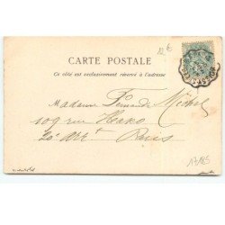 n°17185 - Bonnes Pâques - Lièvres partant pour la distribution des oeufs