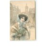 n°10662 - Carte Fantaisie - MM Vienne n°836 - Femme avec du Houx