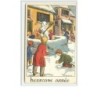 n°1720 - Heureuse Année - Enfants faisant une bataille de boules de neige - Bonhomme de neige - Calvet Rogniat