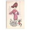n°17205 - L.G. - Jeune femme se promenant avec des chiens - P.L. Paris