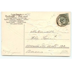 n°17234 - Carte Gaufrée - Bonne Année - Anges lançant des dés