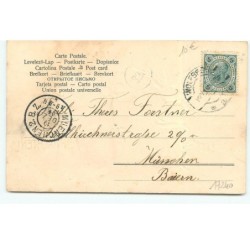 n°17240 - Carte Gaufrée - Fröhliche Weihnachten - Ange sonnant dans une trompette