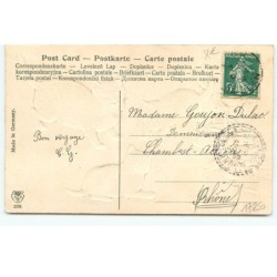 n°17250 - Carte Gaufrée - Chatons jouant sur le regard de leur mère