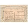 n°17254 - Carte avec chromo - Bonne Année - Paysage sur un éventail