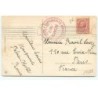 n°17285 - Carte Gaufrée - Joyeux Noël - Fillette avec un sapin, toquant à une fenêtre