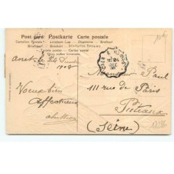 n°17286 - Carte Gaufrée - Joyeux Noël - Ange gardien veillant sur un village