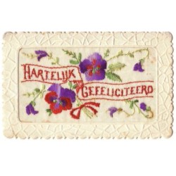 n°17301 - Carte Brodée -...