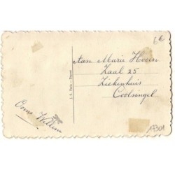 n°17301 - Carte Brodée - Hartelijk Gefeliciteerd - Pensées