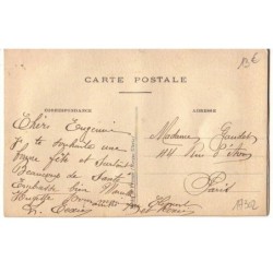 n°17302 - Carte Brodée - Bonne Fête - Pensée, et éléphant