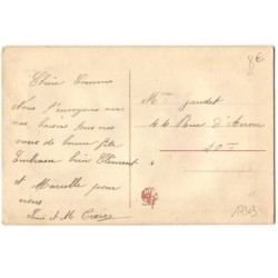 n°17303 - Carte Brodée - Bonne Fête - Tulipe