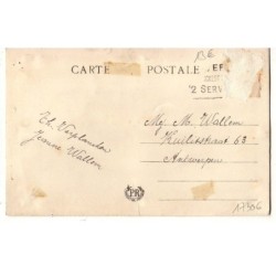 n°17306 - Carte Brodée - Ste Marie - Leve Marie - Fleurs