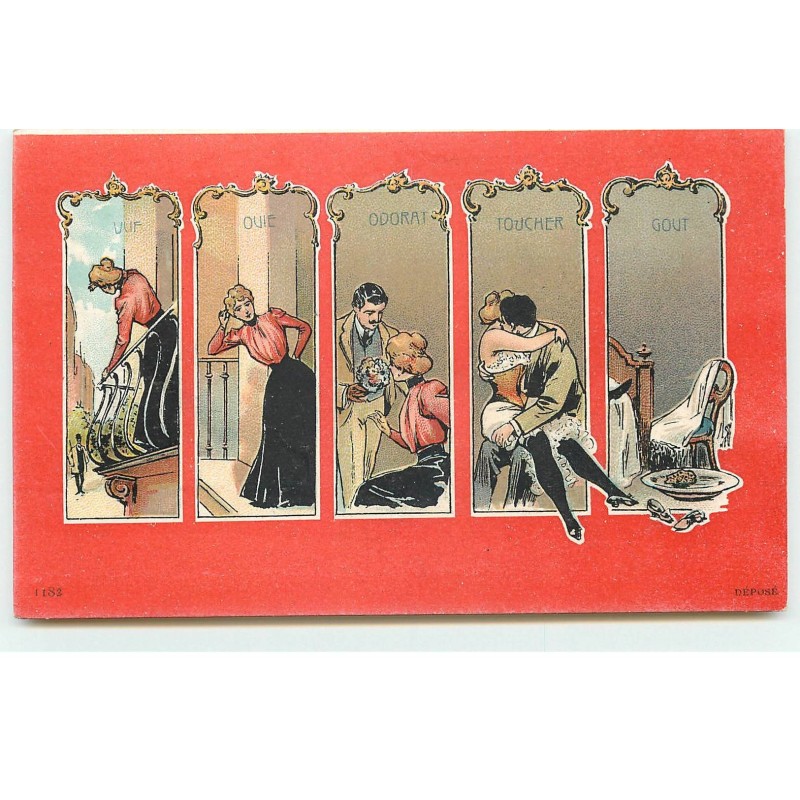 n°17323 - Vue, Ouie, Odorat, Toucher et Goût - Couple