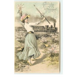 n°17337 - Carte Gaufrée -...