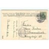 n°17337 - Carte Gaufrée - Fröhliche Pfingsten - Jeune femme saluant un train