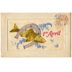 n°17351 - Carte Brodée -...