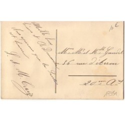 n°17351 - Carte Brodée - 1er Avril - Poisson et Fer à Cheval