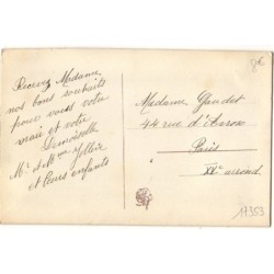 n°17353 - Carte Brodée avec rabat - Eventail
