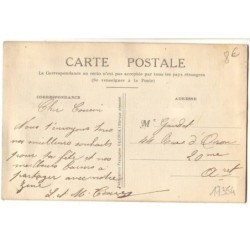 n°17354 - Carte Brodée avec rabat - Pensées