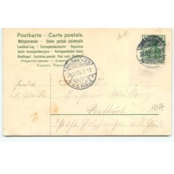 n°17377 - Carte Gaufrée Clapsaddle Fröhliche Weihnachten - Un ange portant un sapin, un autre faisant de la balançoire