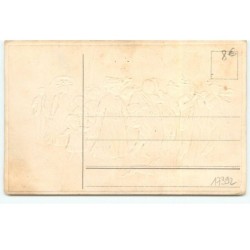 n°17392 - Carte Gaufrée - Herzlichen Pfingstgruss - Promeneurs suivant des hommes jouant de la musique