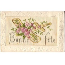 n°17401 - Carte Brodée -...