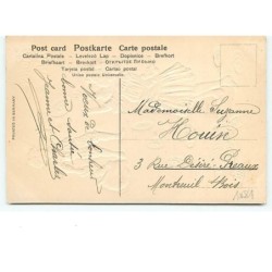 n°10681 - Carte Fantaisie Gaufrée - Bonne Année - Enfants se lançant des pièces d'or
