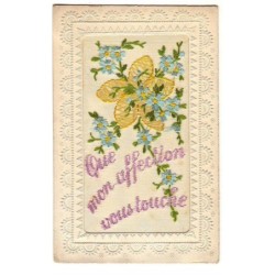 n°17403 - Carte Brodée -...