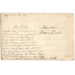 n°17403 - Carte Brodée - Que mon affection vous touche - Fleurs