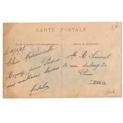 n°17408 - Carte Celluloid - Que Pâques vous apporte la Joie - Oeuf et fleurs