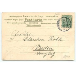 n°17444 - Carte Gaufrée - Garçons autour d'un éphéméride