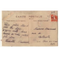 n°17455 - Carte Celluloid, et avec un ruban - Bonne Fête - Moulin sur un éventail