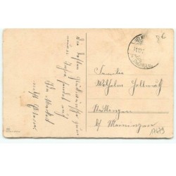 n°17479 - Prosit Neujahr - Flatscher - Ramoneur sur une echelle près d'une cheminée sous la neige