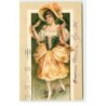 n°17487 - Carte Gaufrée - Clapsaddle - To my Valentine - Jeune femme avec une guirlande de fleurs