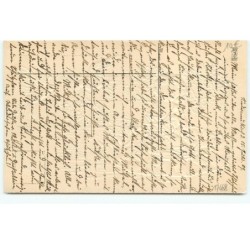 n°17488 - Carte Gaufrée - Eir Gruss aus jeder ... dacht ! - Cupidon sur un nénuphar tiré par des colombes