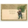 n°1750 - Carte Gaufrée - Christmas Greetings - Fillette avec un sapin